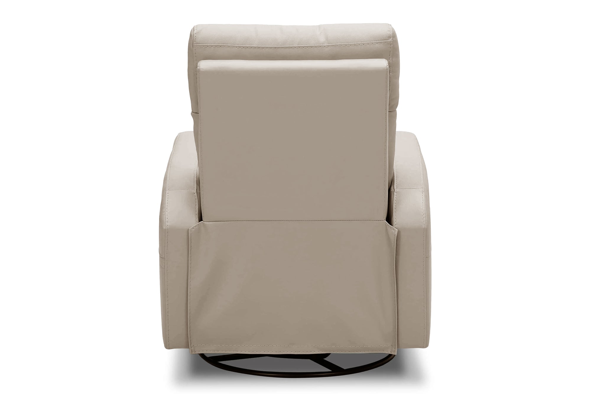 Valencia Dayna Top Grain Leather Power Swivel Glider Recline Chair, Latte