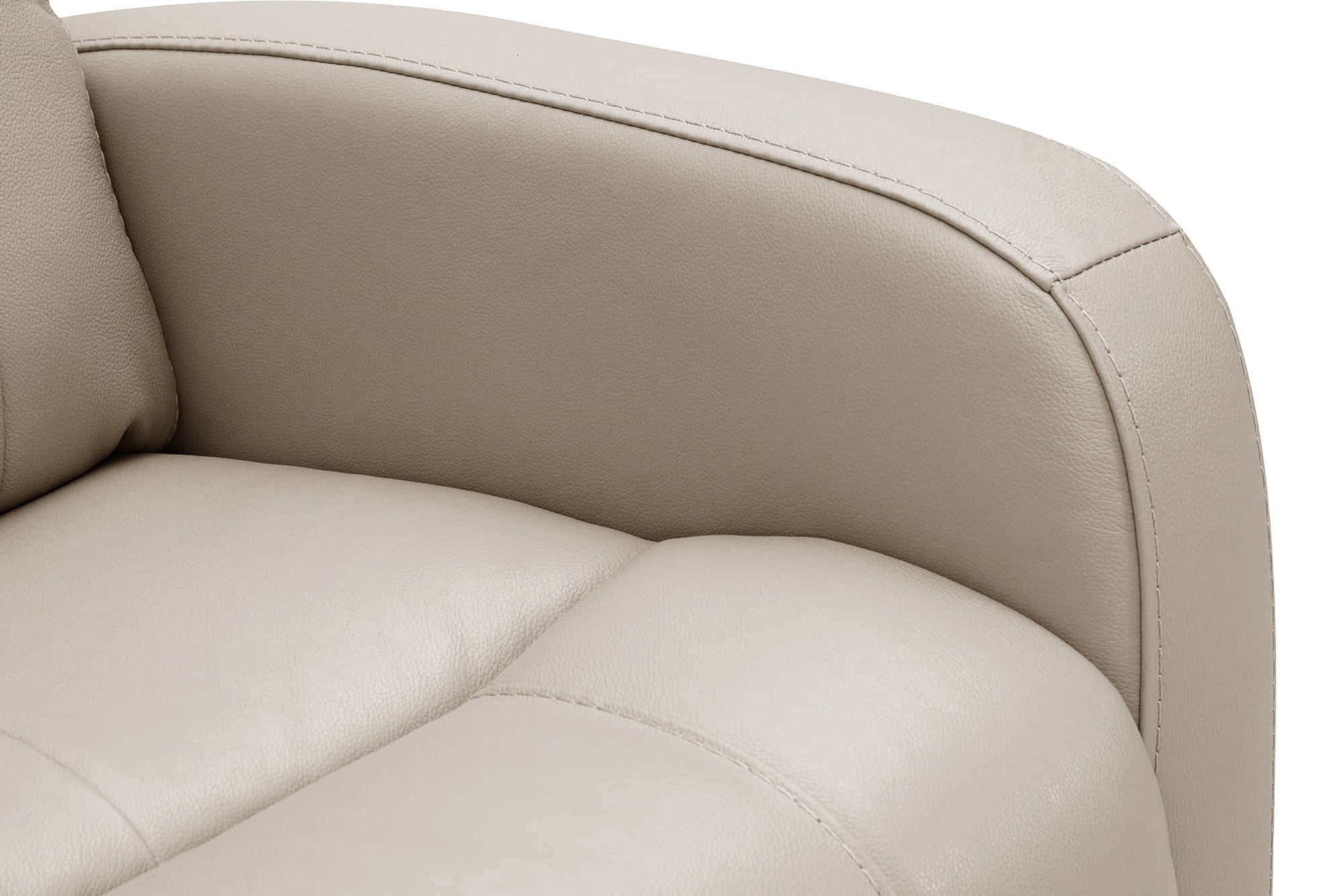 Valencia Dayna Top Grain Leather Power Swivel Glider Recline Chair, Latte