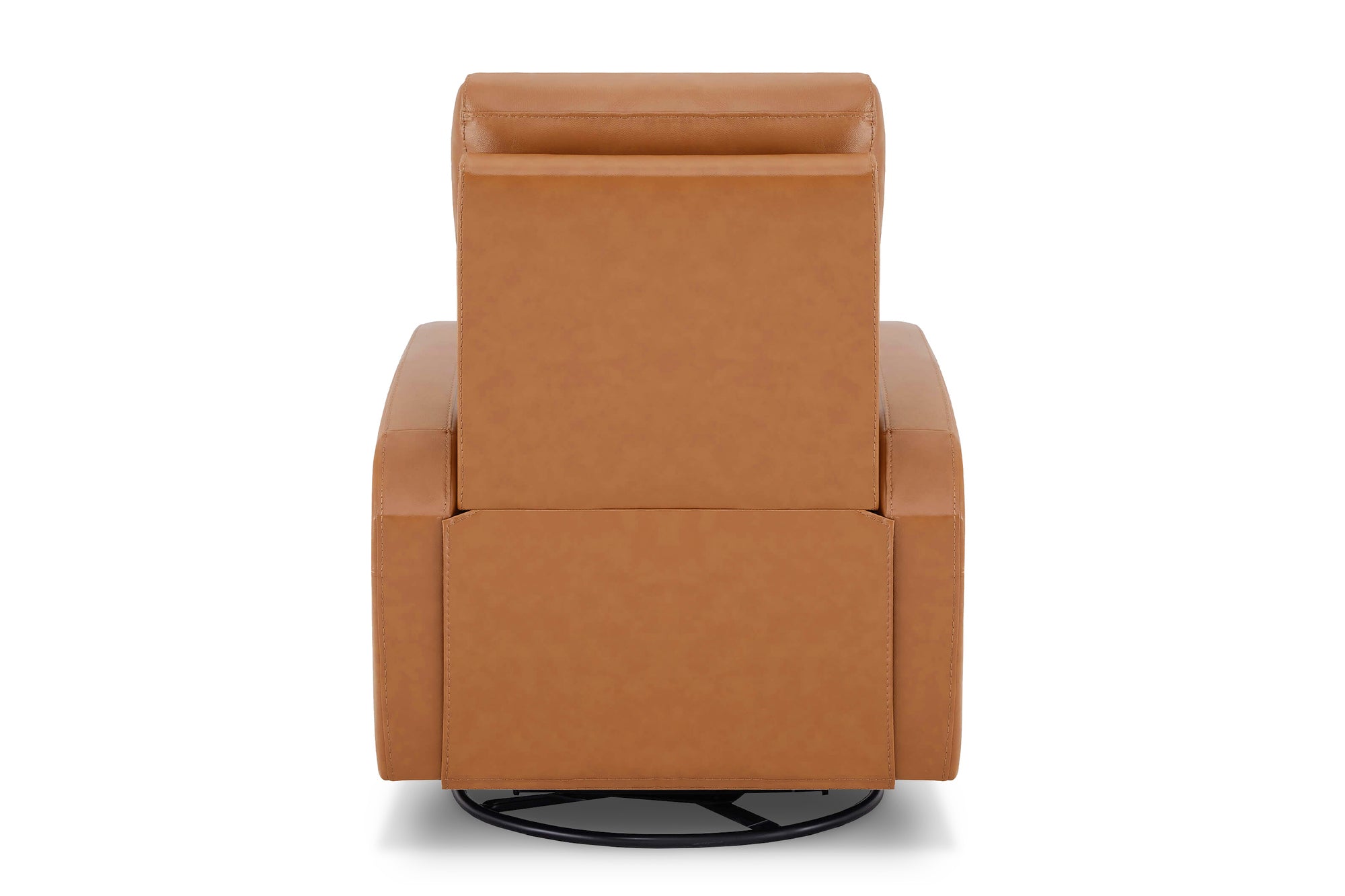 Valencia Dayna Top Grain Leather Power Swivel Glider Recline Chair, Brown