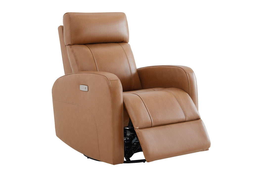 Power Glider Swivel Rocker Recliner Chair，Double Layer Backrest ，Track armrest