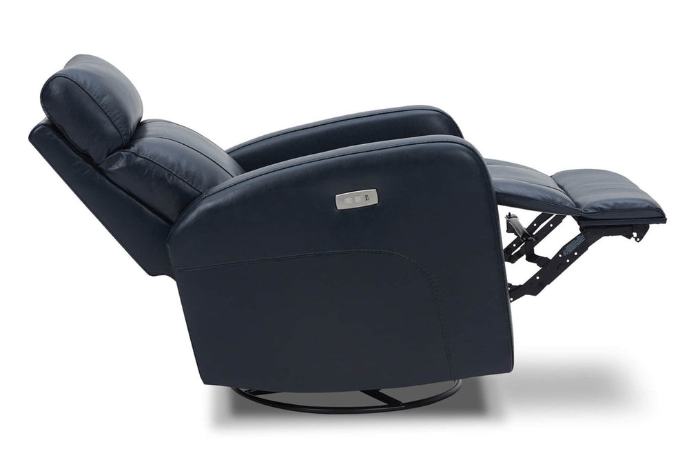 Power Glider Swivel Rocker Recliner Chair，Double Layer Backrest ，Track armrest