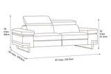 Delphine Leather Sofa