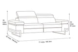 Delphine Leather Sofa