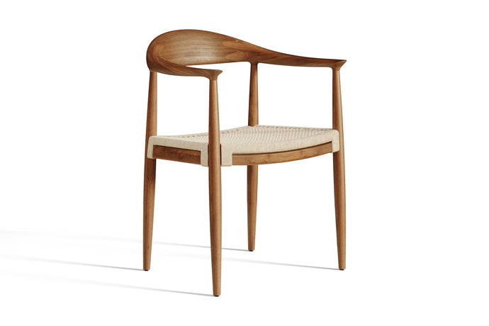 Valencia Donatella Wood Dining Chair, Walnut