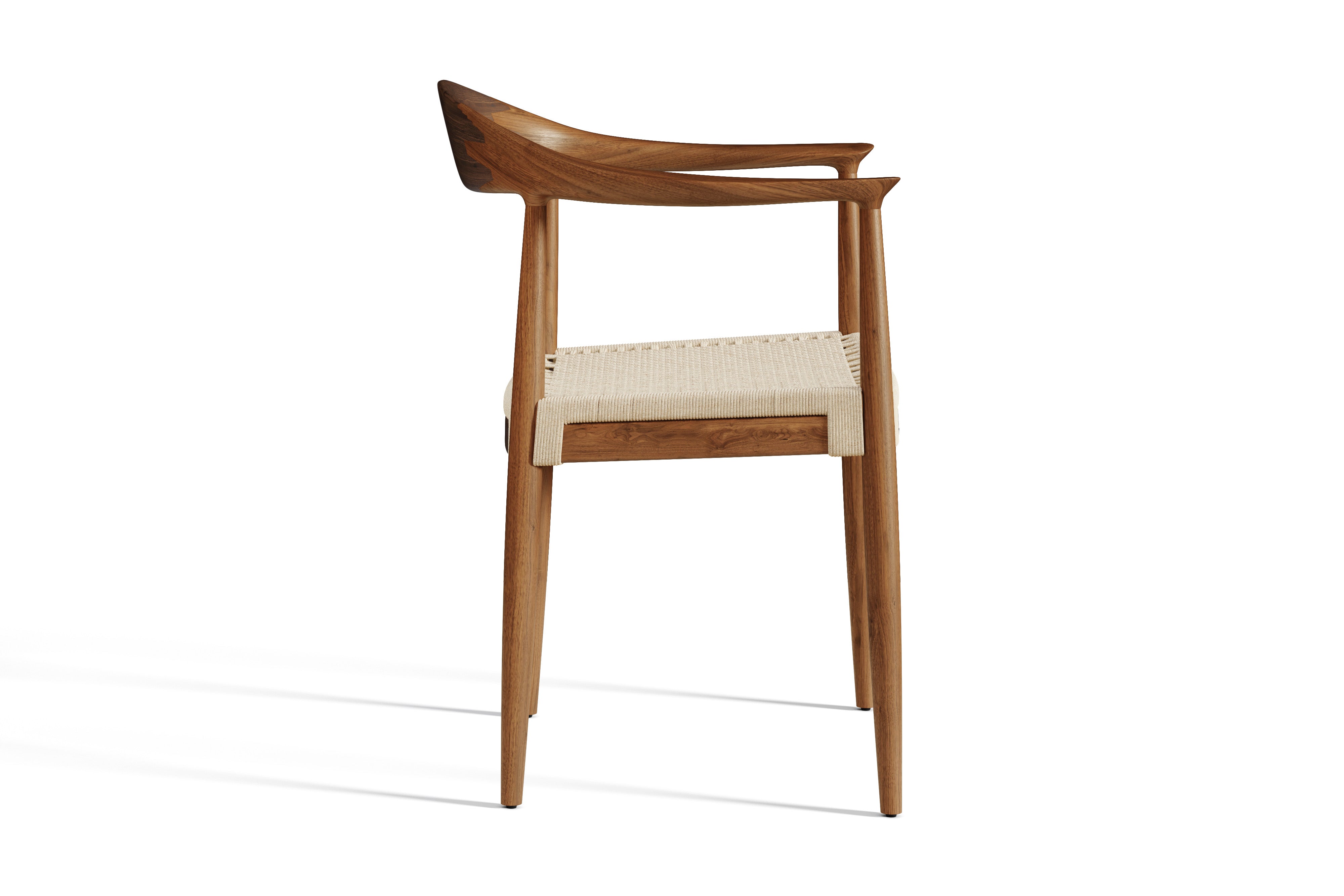 Valencia Donatella Wood Dining Chair, Walnut