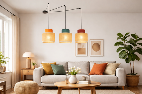 DUO Jute Mix Natural Suspension Light 3