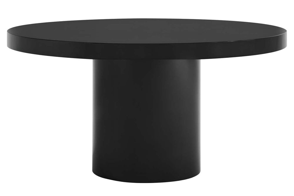 Valencia Anya 60" Round Dining Table, Black