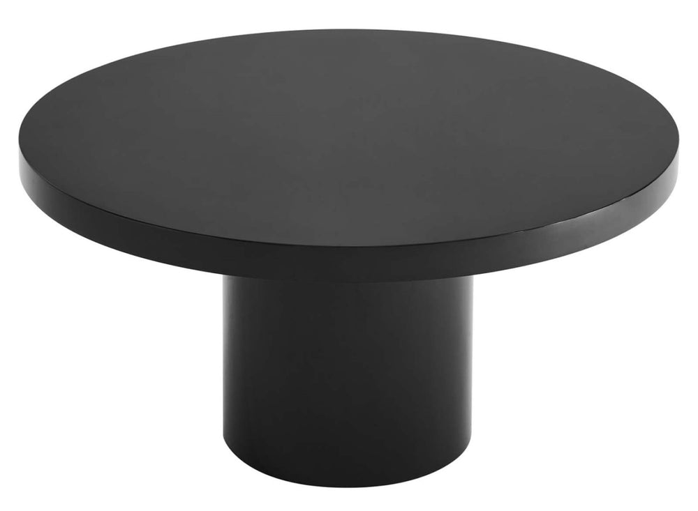 Valencia Anya 60" Round Dining Table, Black