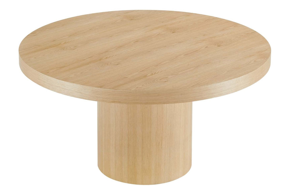 Valencia Anya 60" Round Dining Table, White Oak