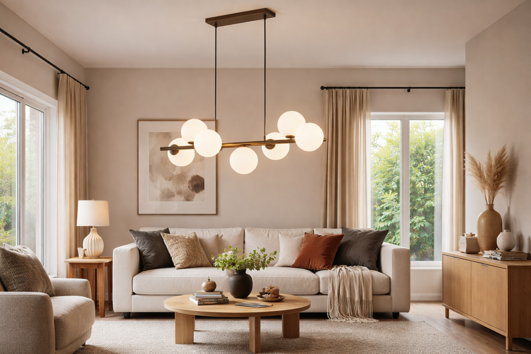 ESTERA Brown Scandinavian Pendant Light 7