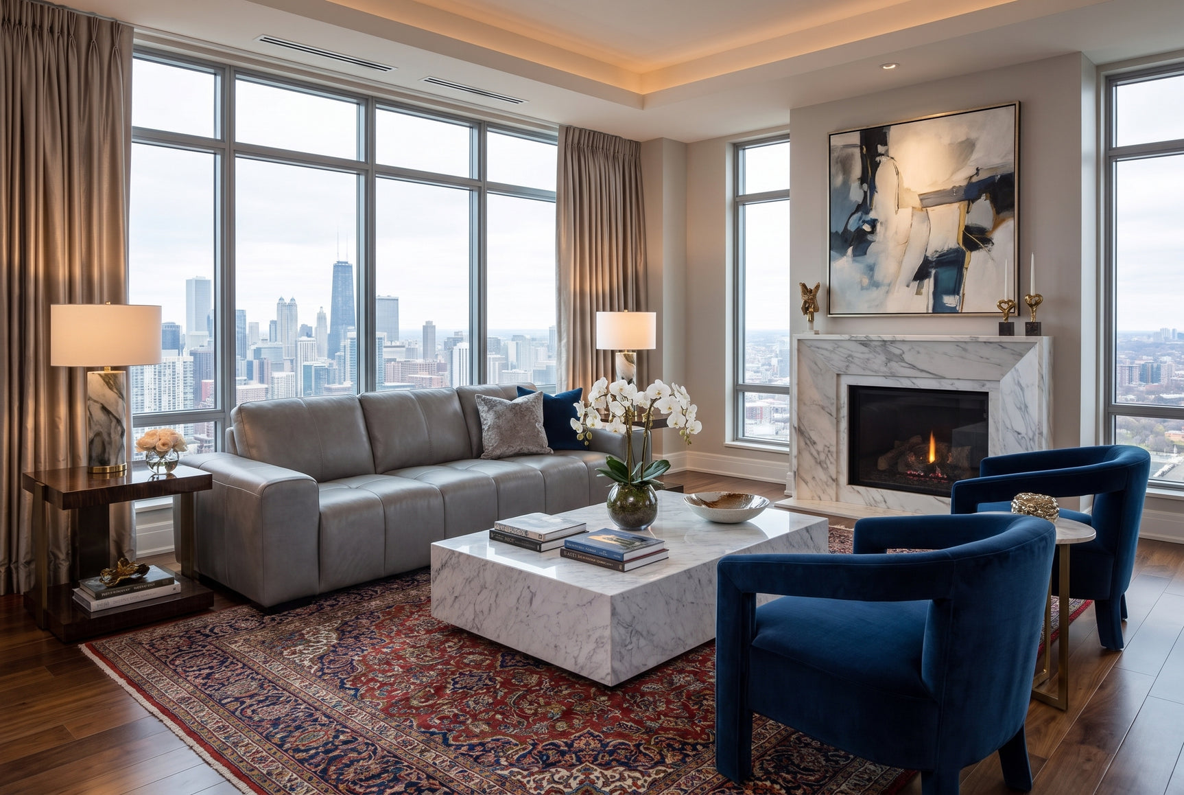 Elara Leather Sofa