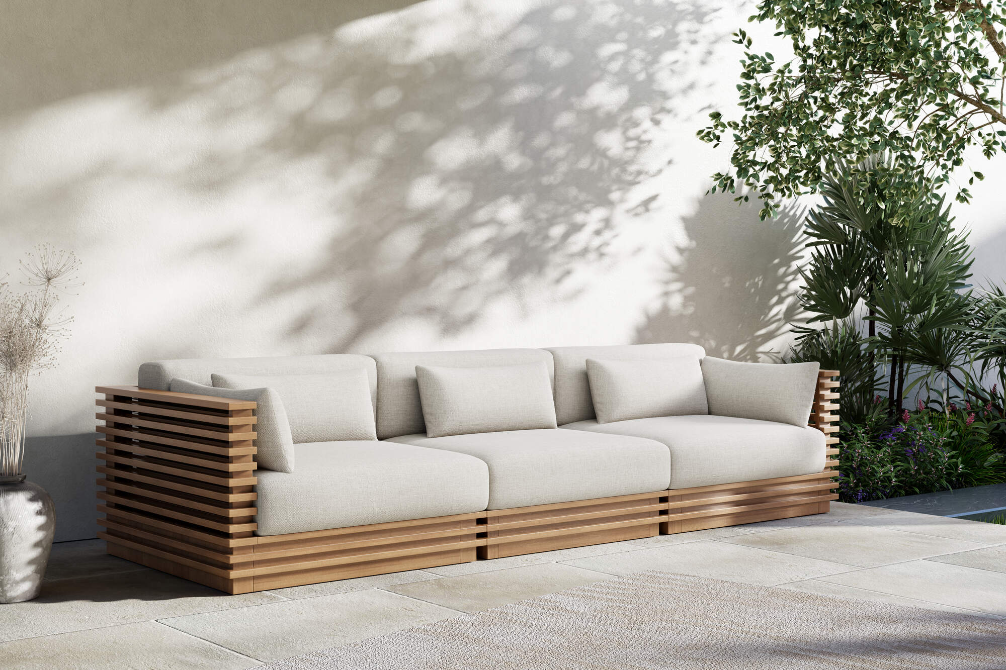 Elise Outdoor Fabric Modular Sofa