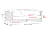 Elise Outdoor Fabric Modular Sofa