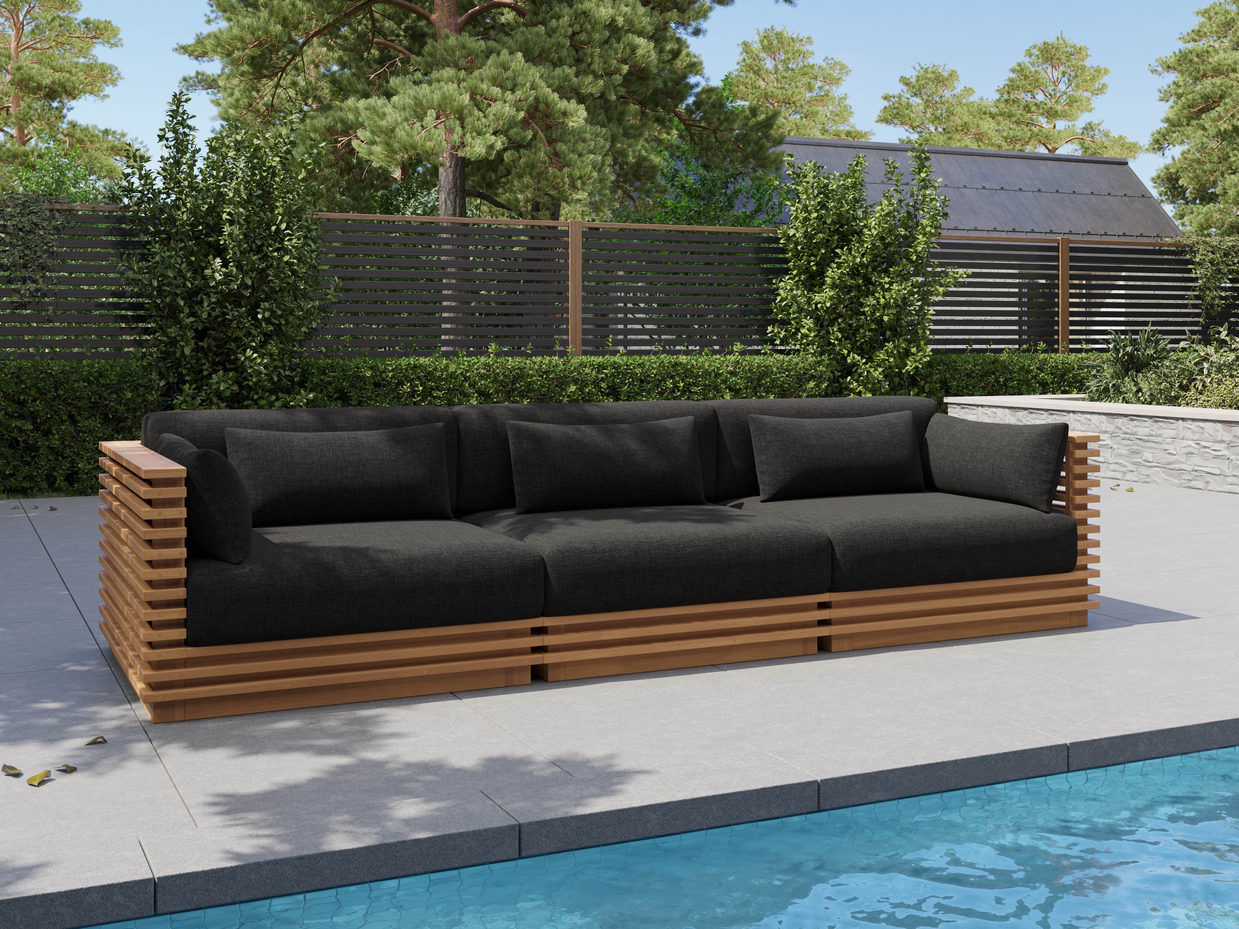 Elise Outdoor Fabric Modular Sofa