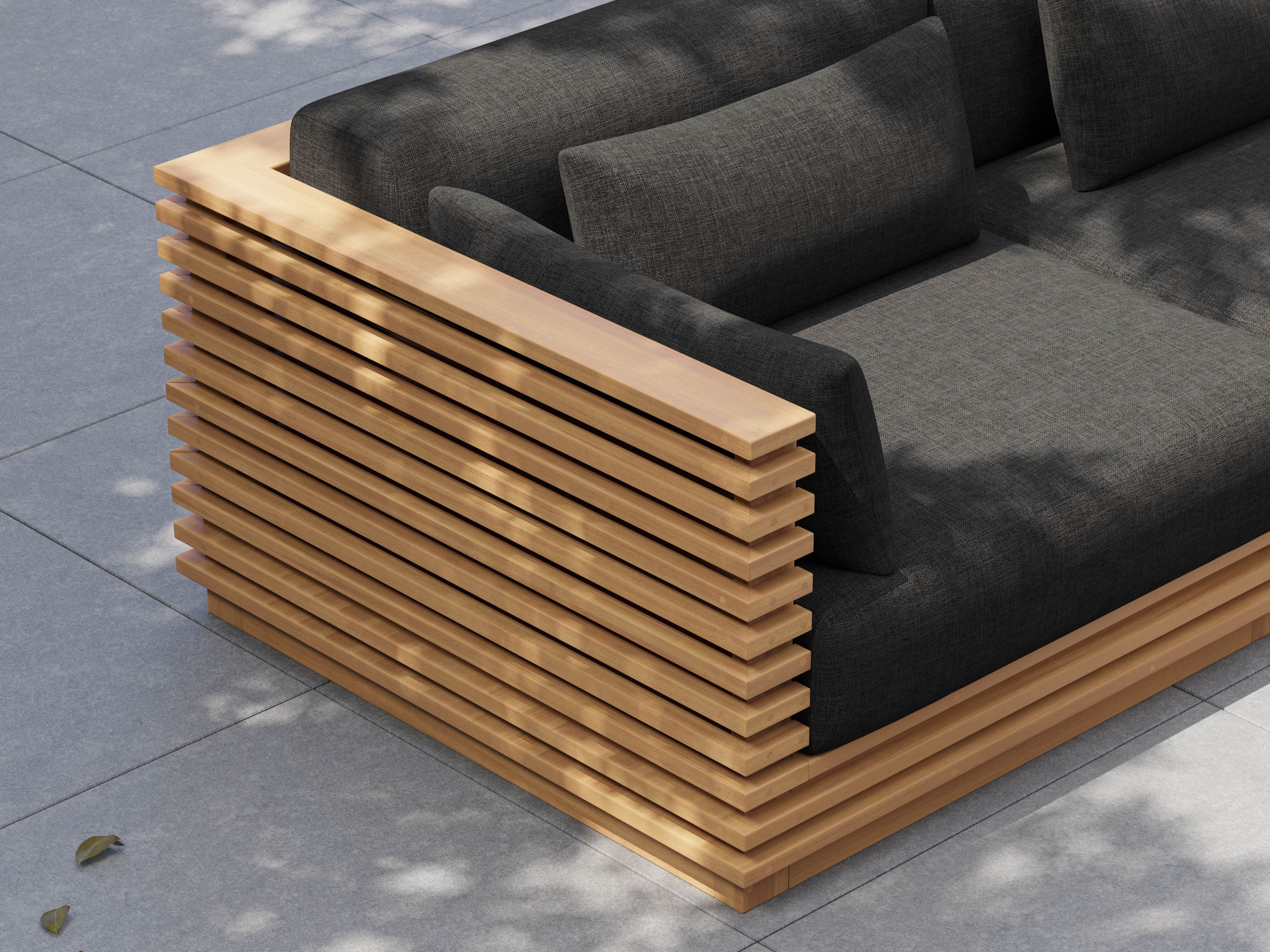 Elise Outdoor Fabric Modular Sofa