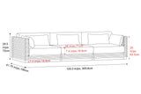 Elise Outdoor Fabric Modular Sofa