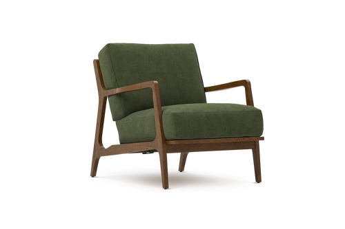 Valencia Ella Fabric Accent Chair, Olive Green