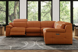 Ellie Leather Corner Sectional Sofa