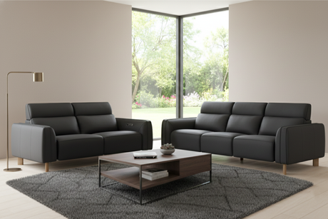 Lesley Leather Recliner Sofa