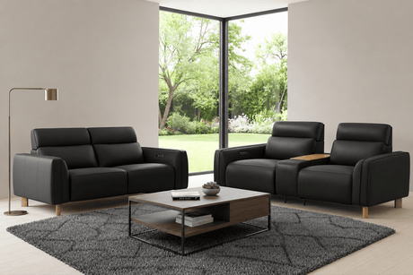 Lesley Leather Recliner Sofa