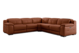 Ellie Leather Corner Sectional Sofa