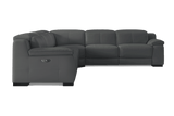 Ellie Leather Corner Sectional Sofa