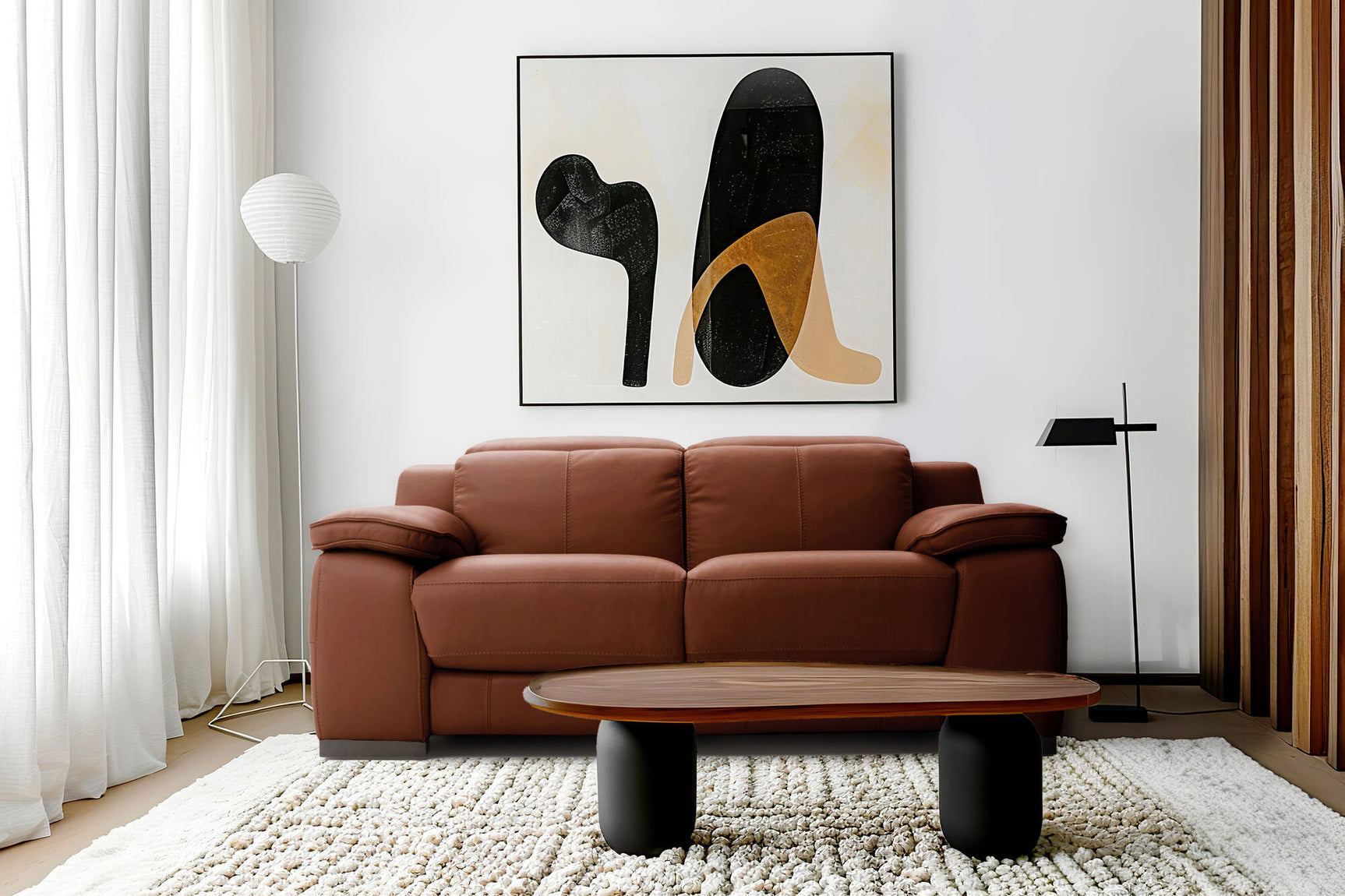 Ellie Leather Sofa