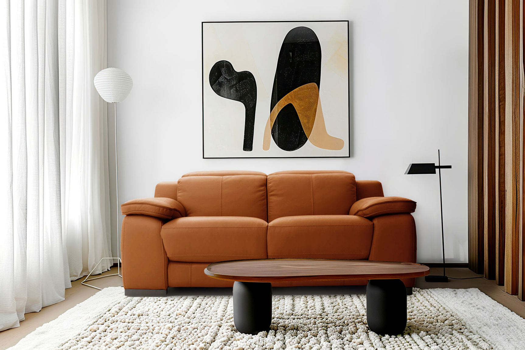 Ellie Leather Sofa
