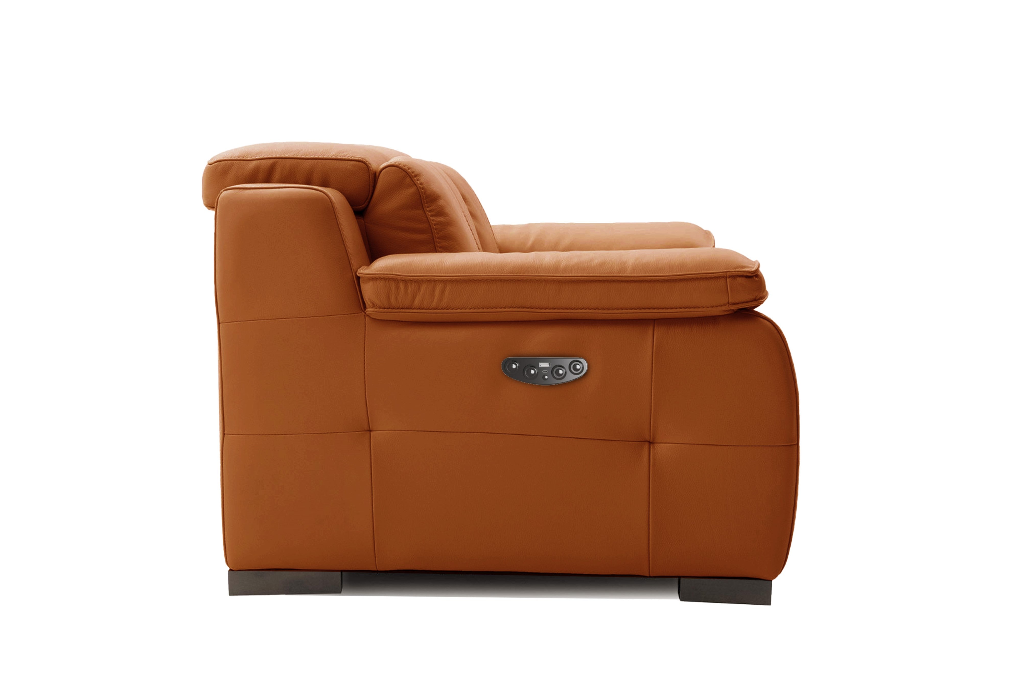 Valencia Ellie Top Grain Leather Loveseat Sofa, Cognac