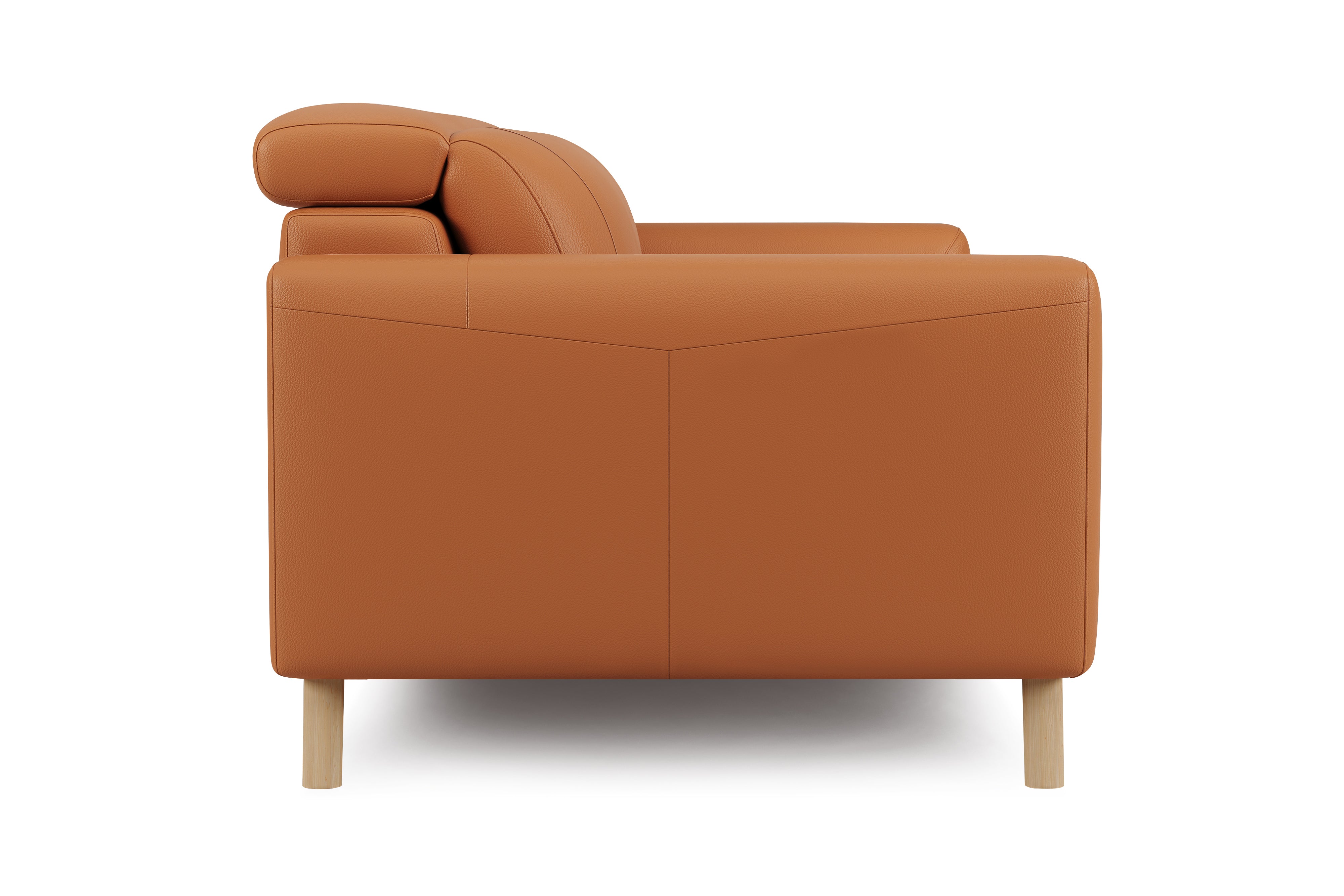 Valencia Elodie Top Grain Leather Accent Chair, Cognac