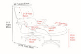 Armoni Leather Chair & Ottoman