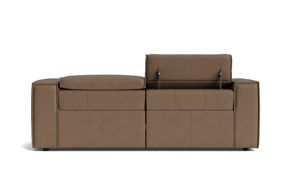 Valencia Emery Leather Recliner Loveseat Sofa, Brown