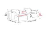 Emery Leather Recliner Sectional Sofa