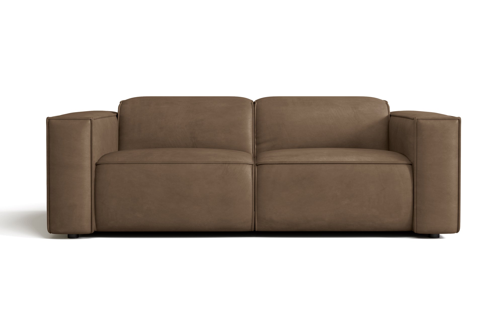 Valencia Emery Leather Recliner Loveseat Sofa, Brown