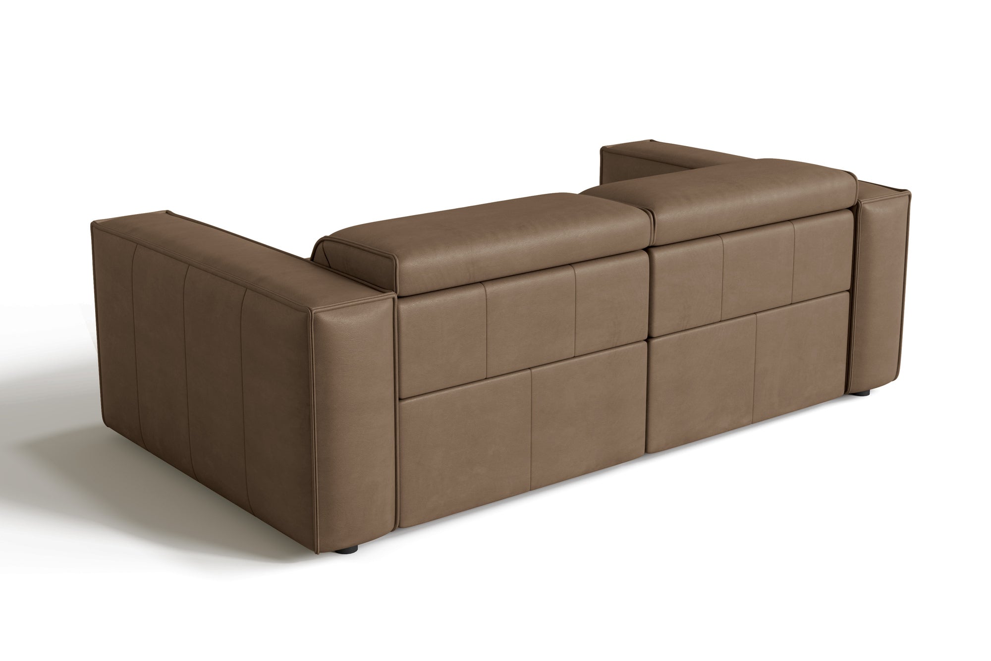 Valencia Emery Leather Recliner Loveseat Sofa, Brown