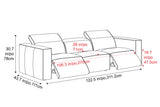 Emery Leather Recliner Sofa