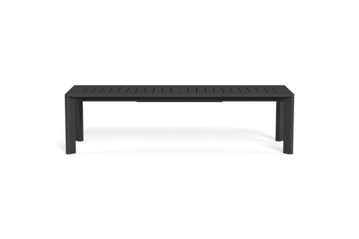 Valencia Ephraim Aluminum Extendable Outdoor Dining Table, Black