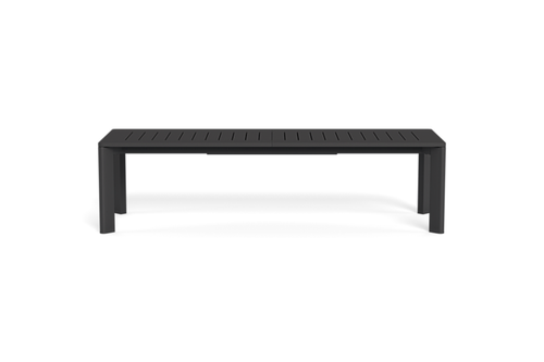 Valencia Ephraim Aluminum Extension Dining Table, Black