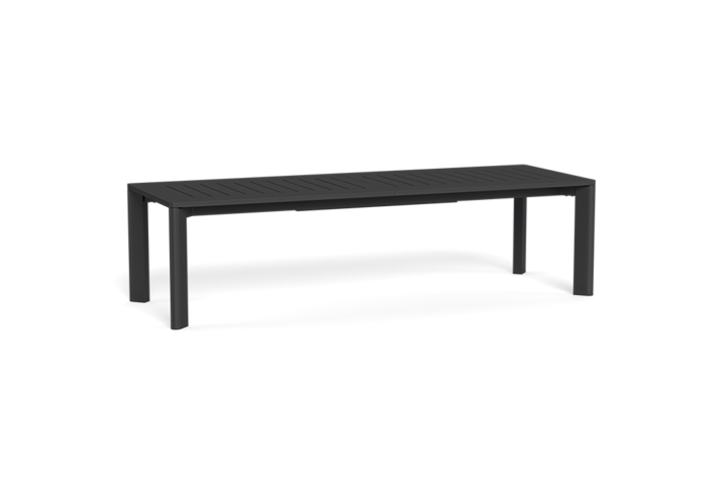 Valencia Ephraim Aluminum Extendable Outdoor Dining Table, Black