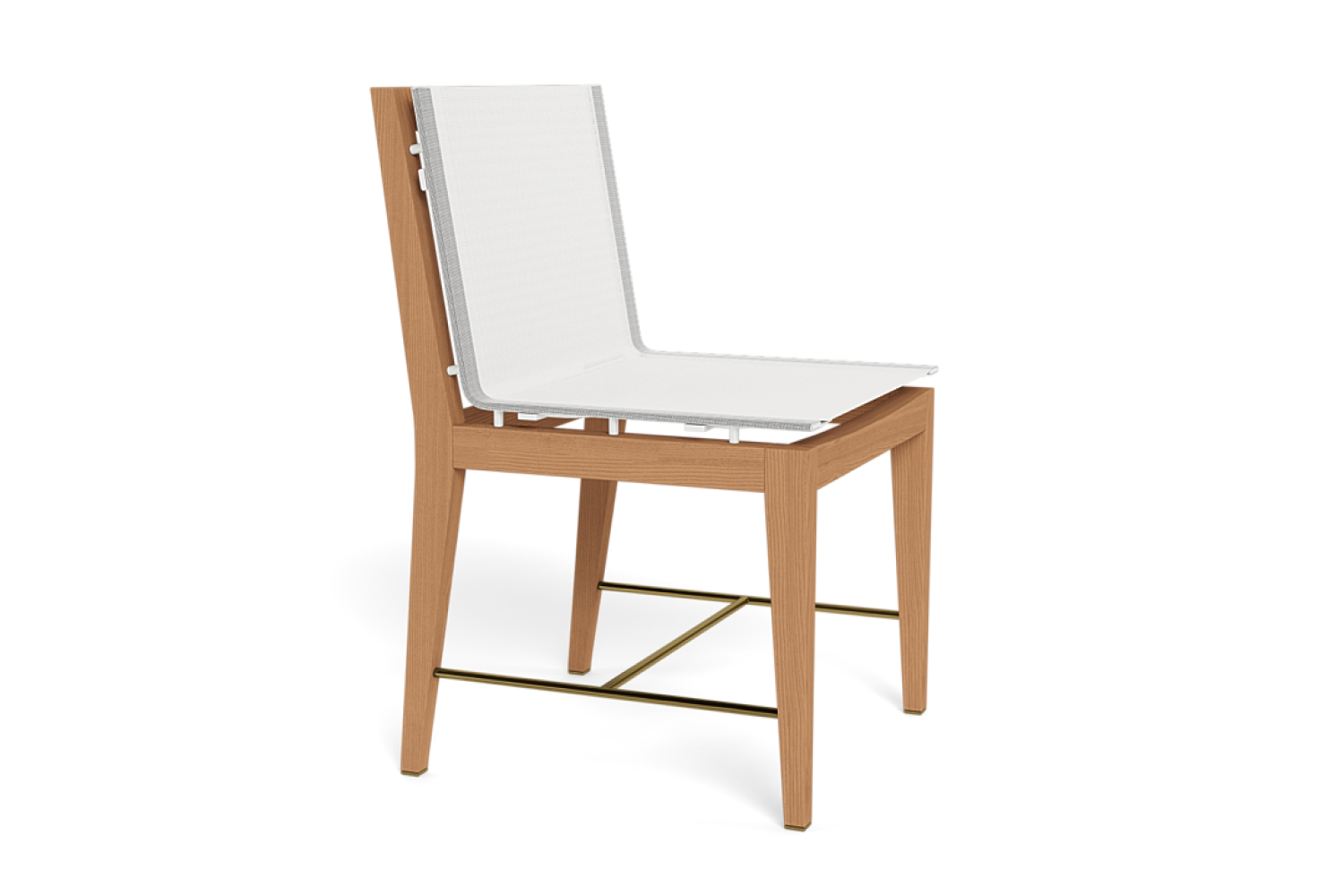 Valencia Ephraim Teak Wood Dining Chair, Natural