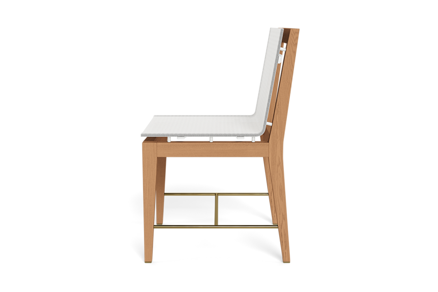 Valencia Ephraim Teak Wood Dining Chair, Natural