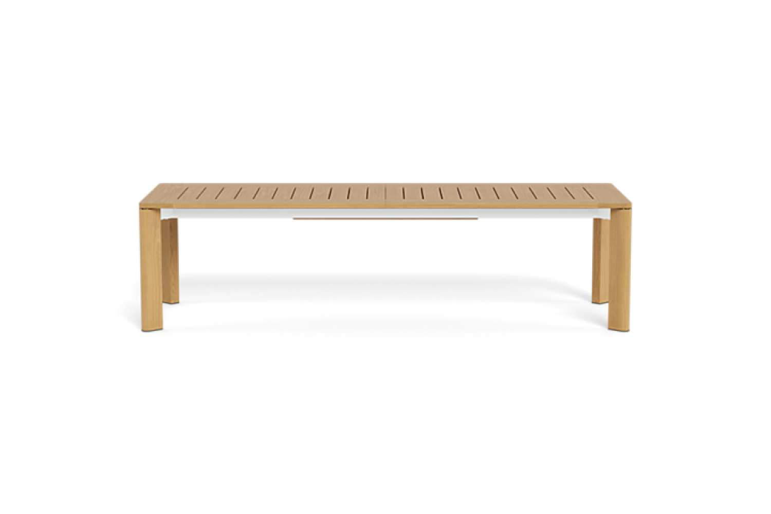 Valencia Ephraim Teak Extendable Outdoor Dining Table, Natural