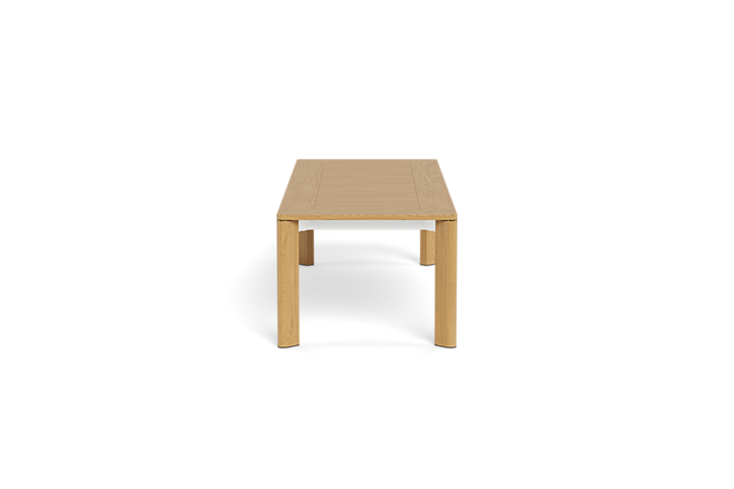 Valencia Ephraim Teak Wood Extension Dining Table, Natural