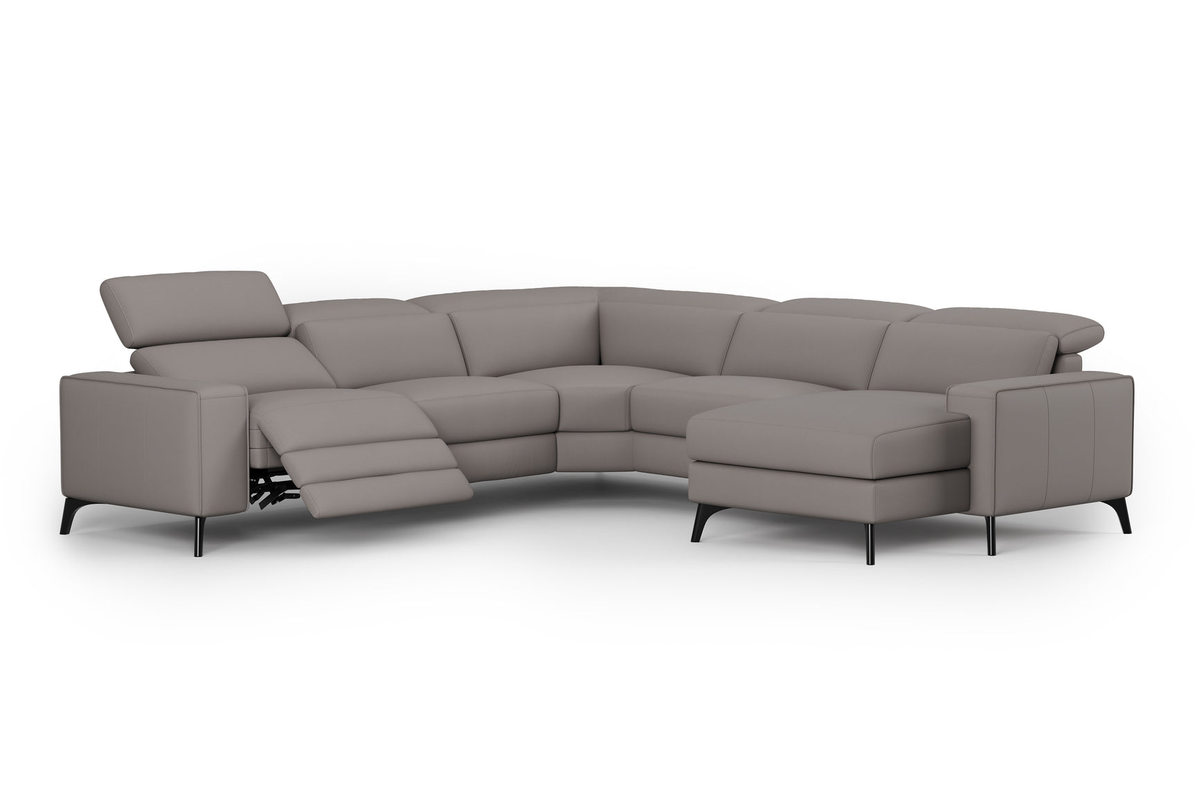 Esther Leather Corner Recliner Sectional Sofa