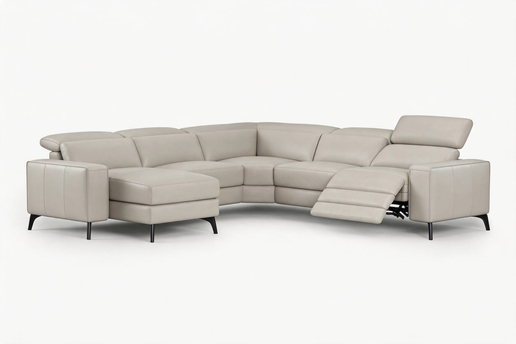 Esther Leather Corner Recliner Sectional Sofa