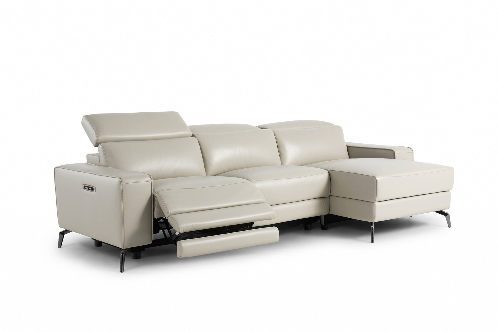 Esther Leather Recliner Sectional Sofa
