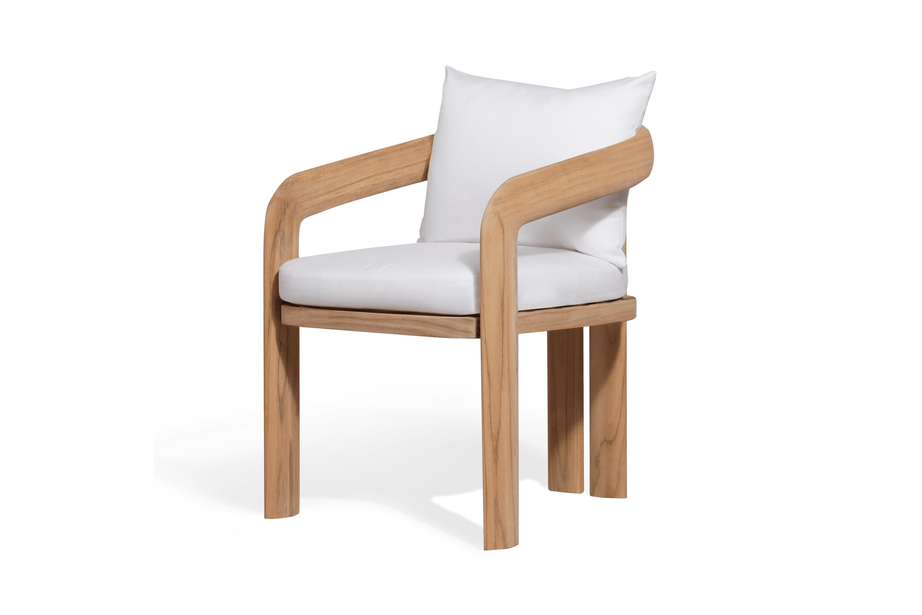 Valencia Eulalie Wood Outdoor Dining Chair, Natural