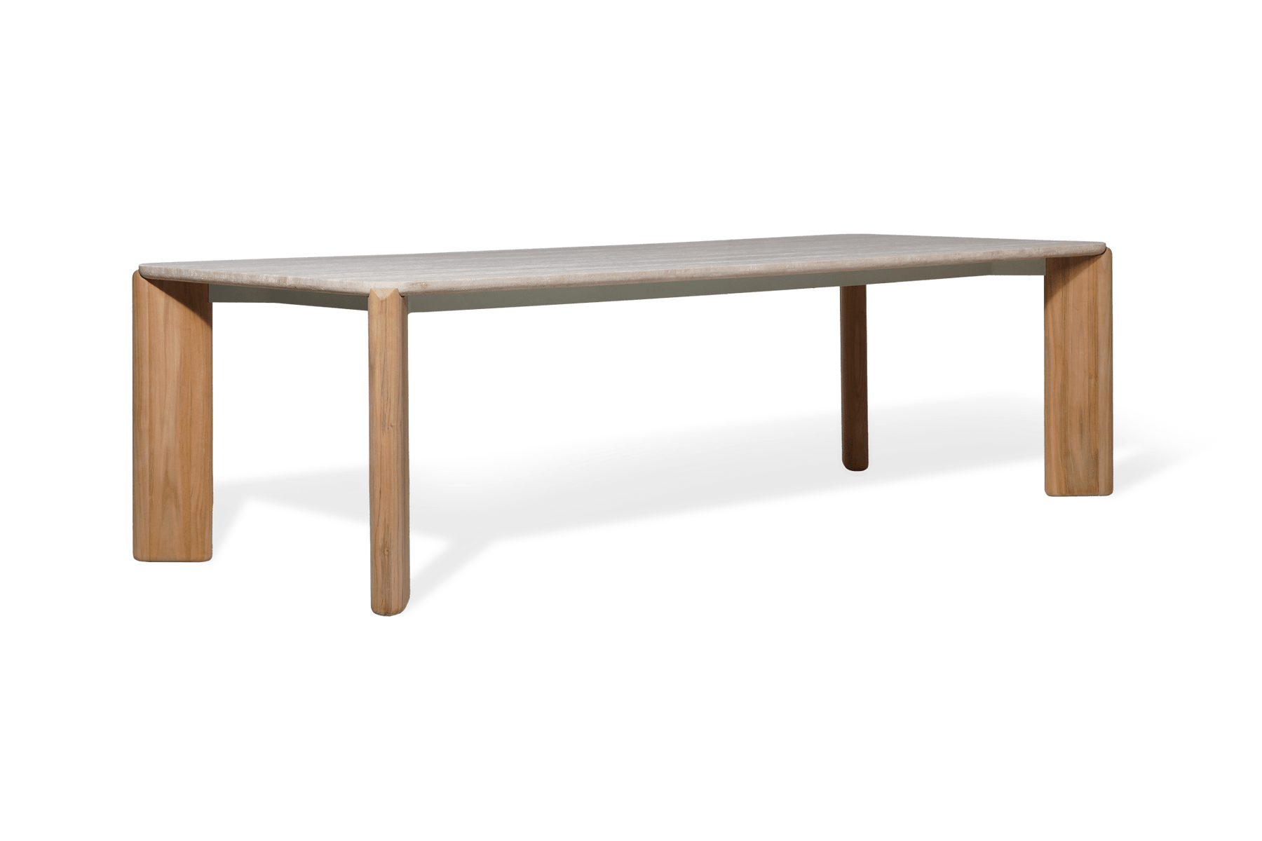 Valencia Eulalie Wood Outdoor Rectangle Dining Table, Natural