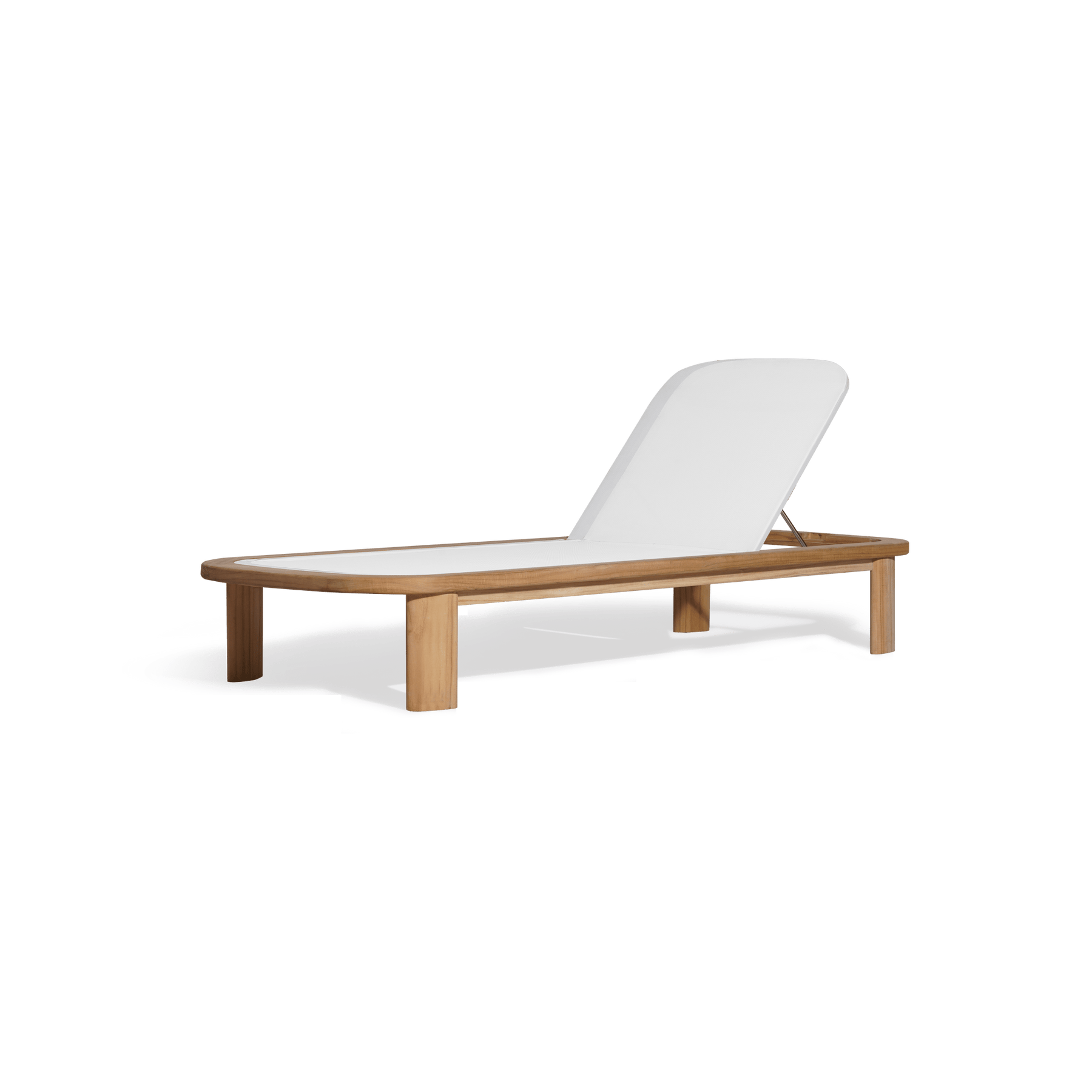 Valencia Eulalie Wood Outdoor Sun Lounge, Natural