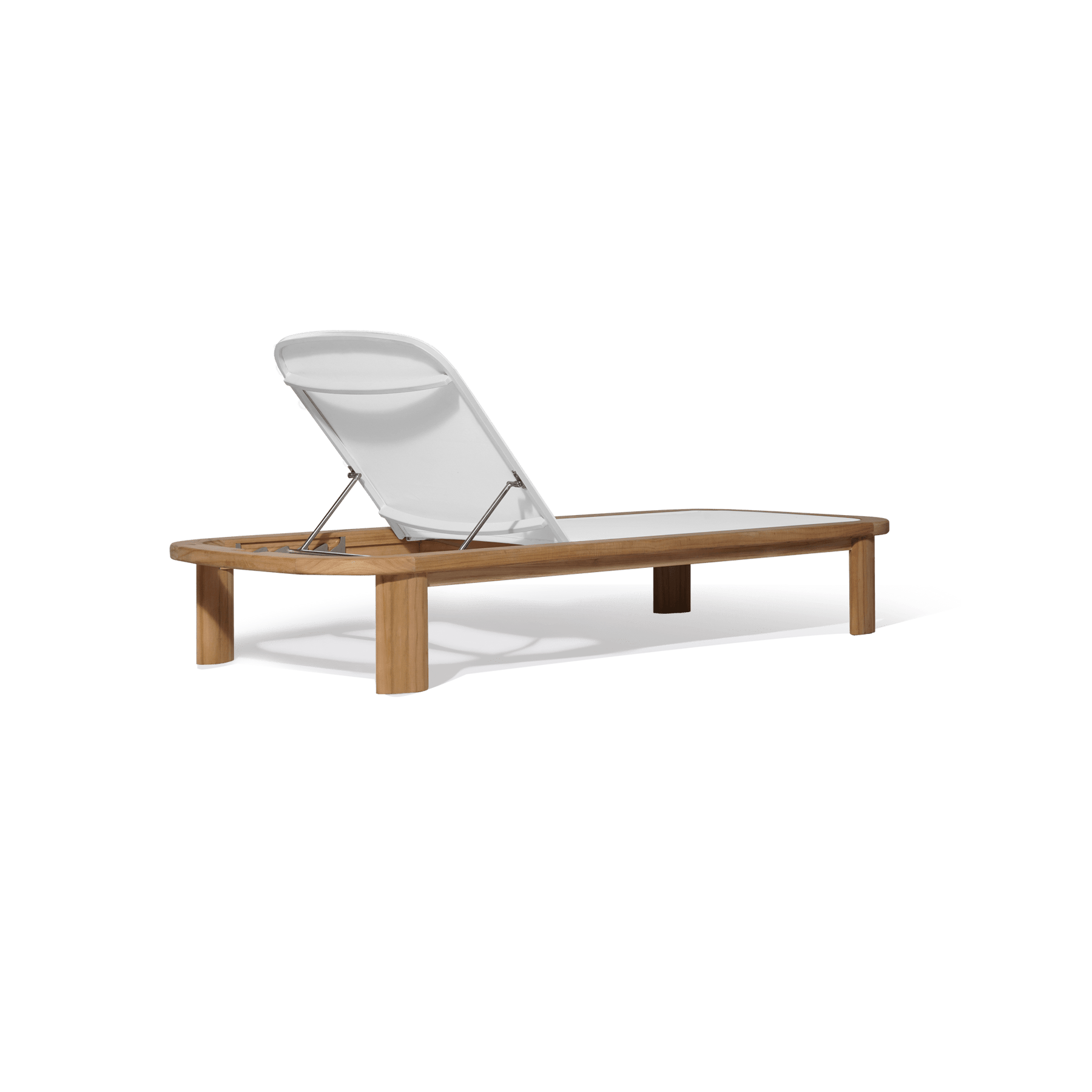 Valencia Eulalie Wood Outdoor Sun Lounge, Natural